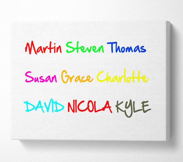 Your Name In A Choice Of Colours White