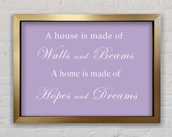 Home Quote Walls n Beams Hopes n Dreams Lilac