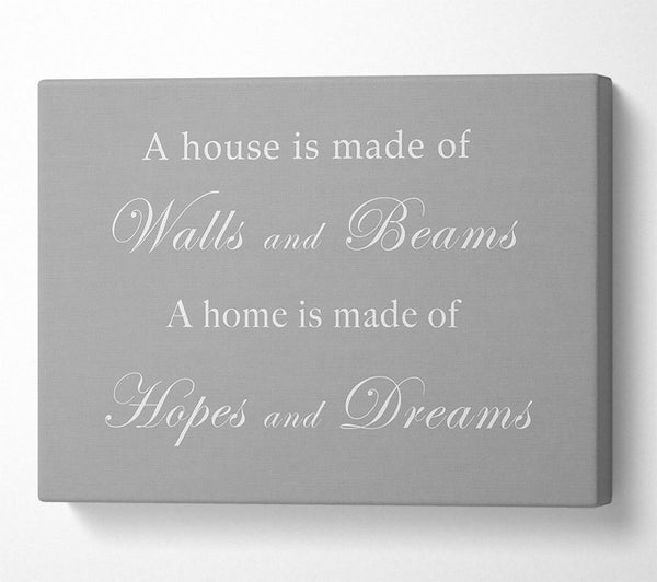 Home Quote Walls n Beams Hopes n Dreams Grey White