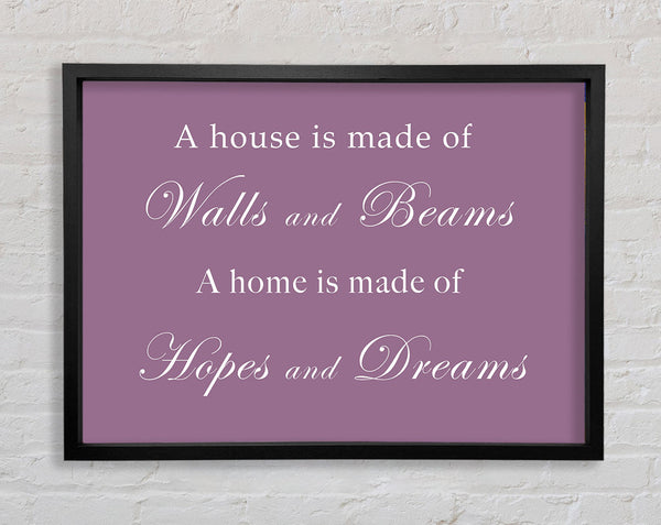 Home Quote Walls n Beams Hopes n Dreams Dusty Pink