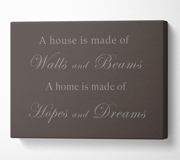 Home Quote Walls n Beams Hopes n Dreams Chocolate