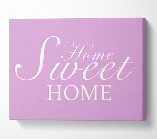 Home Quote Home Sweet Home Pink