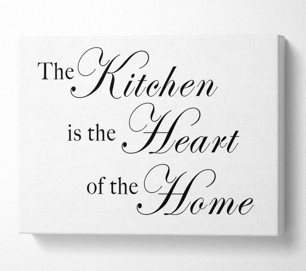 Kitchen Quote The Kitchen Is The Heart Of The Home White