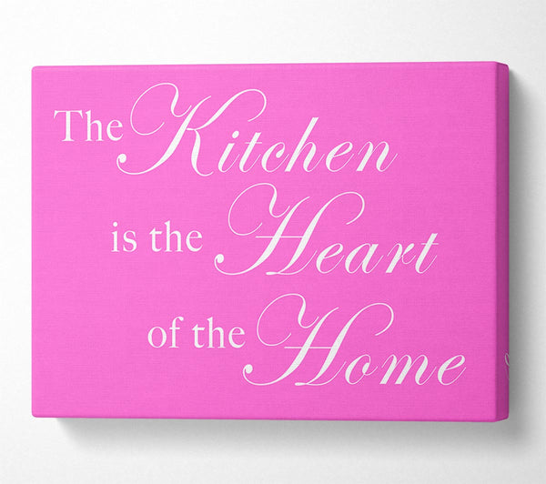 Kitchen Quote The Kitchen Is The Heart Of The Home Vivid Pink