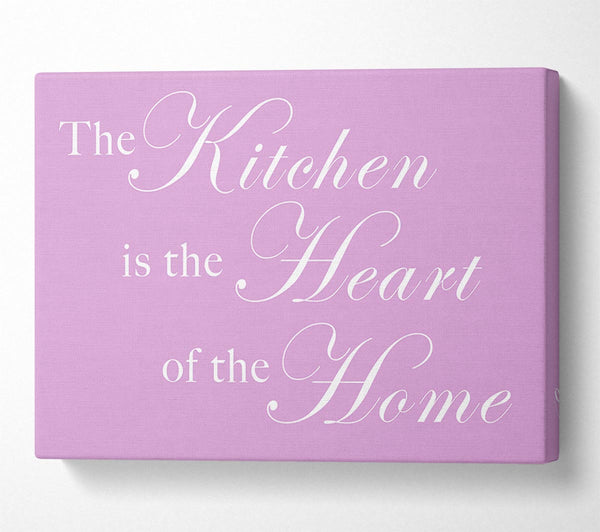 Kitchen Quote The Kitchen Is The Heart Of The Home Pink