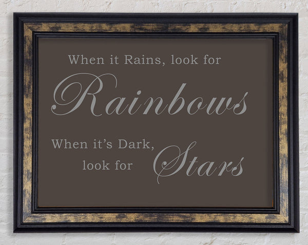 When It Rains Look For Rainbows Chocolate