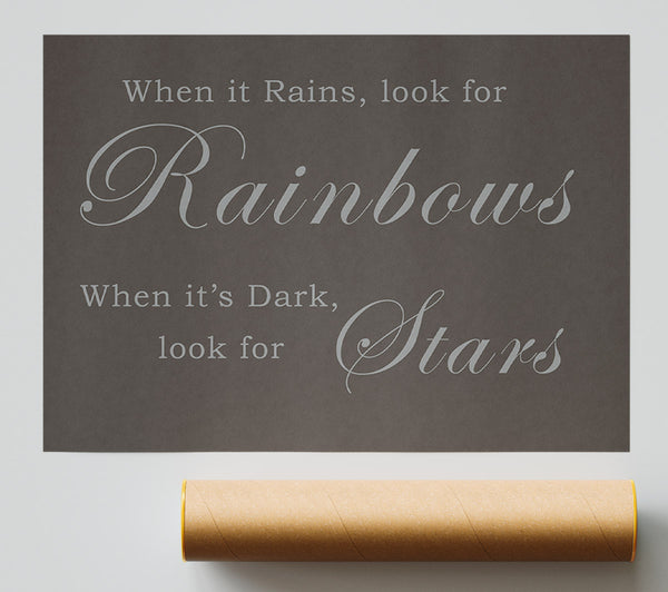 When It Rains Look For Rainbows Chocolate