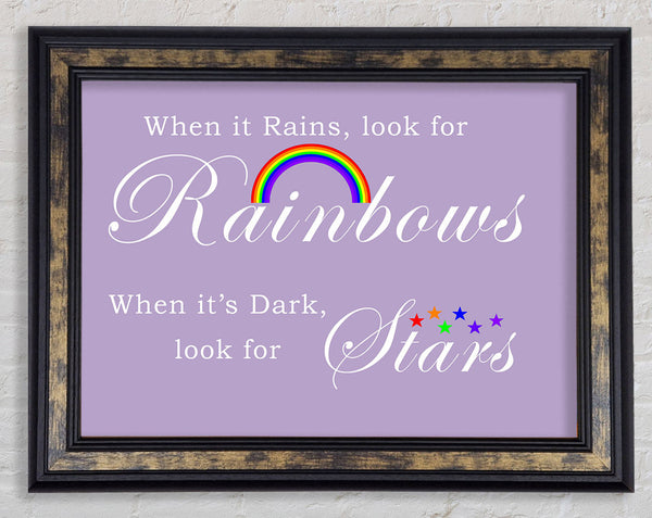 When It Rains Look For Rainbows 2 Lilac