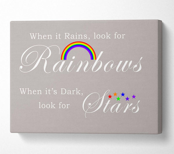 When It Rains Look For Rainbows 2 Beige