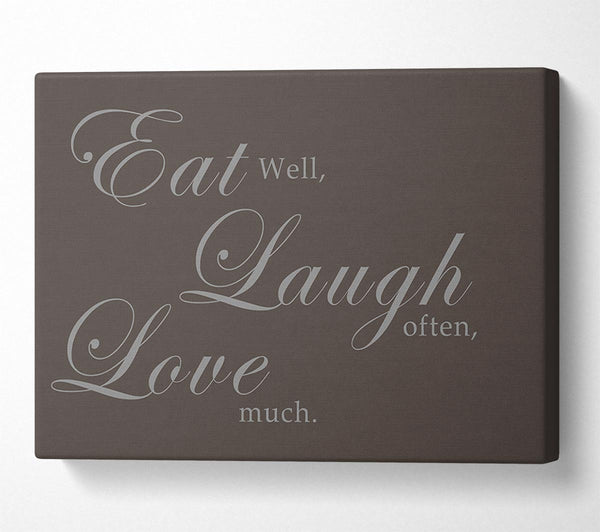 Kitchen Quote Eat Laugh Love Chocolate