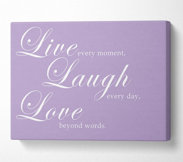 Love Quote Live Laugh Love 2 Lilac