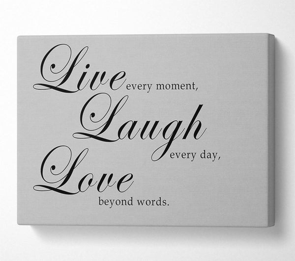 Family Quote Live Laugh Love 2 Grey