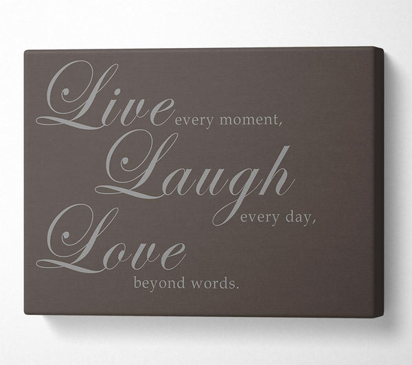 Family Quote Live Laugh Love 2 Chocolate