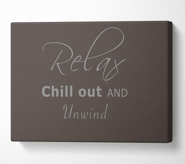 Bathroom Quote Relax Chill Out Chocolate