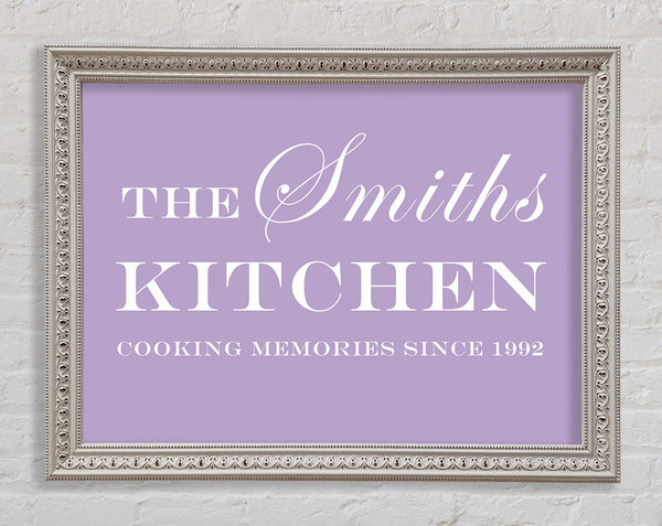 Kitchen Quote Your Family Name And Date Kitchen Lilac