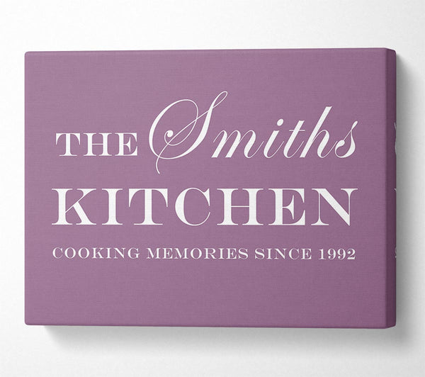 Kitchen Quote Your Family Name And Date Kitchen Dusty Pink