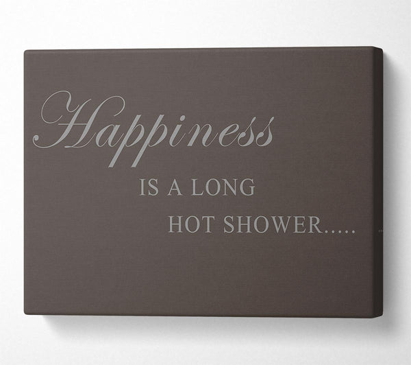 Bathroom Quote Happiness Is A Long Hot Shower Chocolate