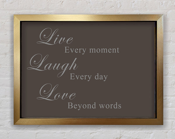 Love Quote Live Laugh Love Chocolate