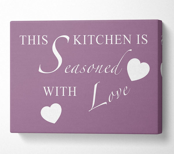 Kitchen Quote This Kitchen Is Seasoned With Love Dusty Pink