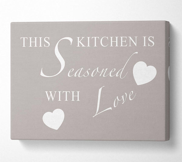 Kitchen Quote This Kitchen Is Seasoned With Love Beige