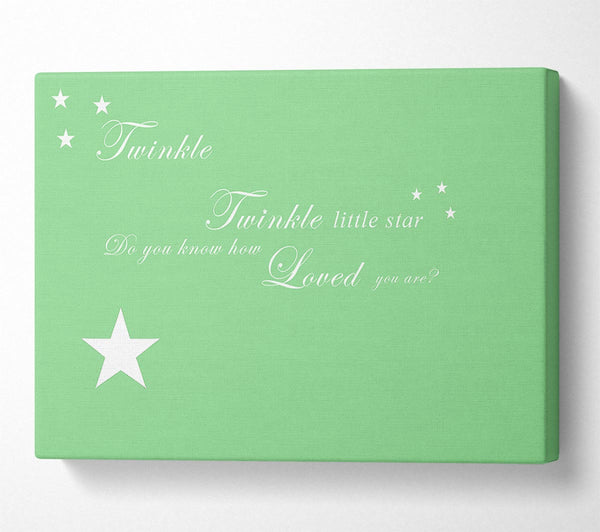 Nursery Quote Twinkle Twinkle Little Star 1 Green