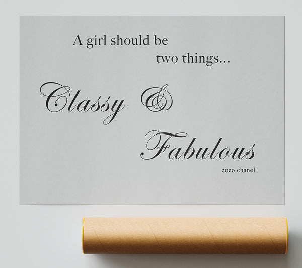 Girls Room Quote Classy N Fabulous Grey