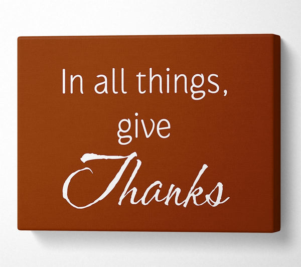 Home Quote In All Things Give Thanks