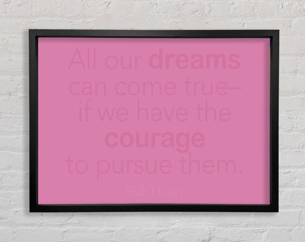 Walt Disney All Our Dreams Pink