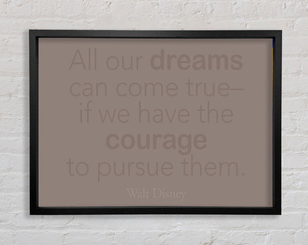 Walt Disney All Our Dreams Beige