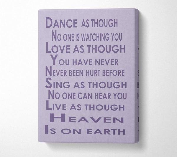 Home Quote Heaven Is On Earth Lilac