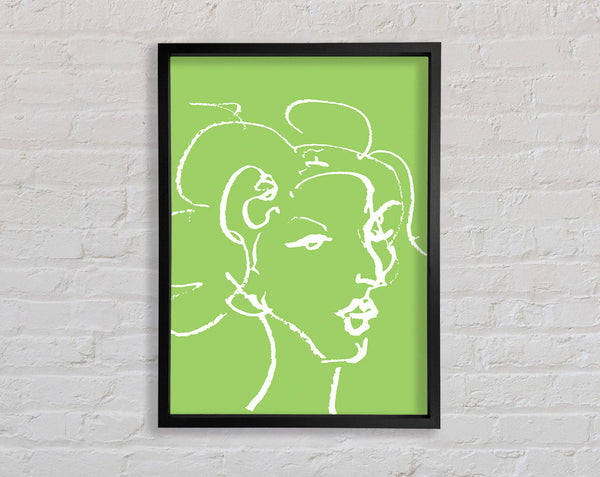 Pretty Lady Sketch Lime Green