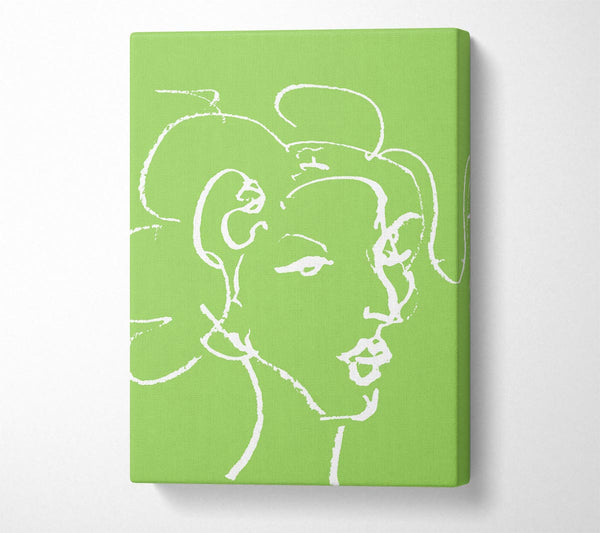 Pretty Lady Sketch Lime Green