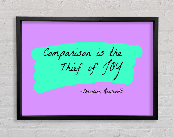 Theodore Roosevelt Comparison Is The Thief Of Joy