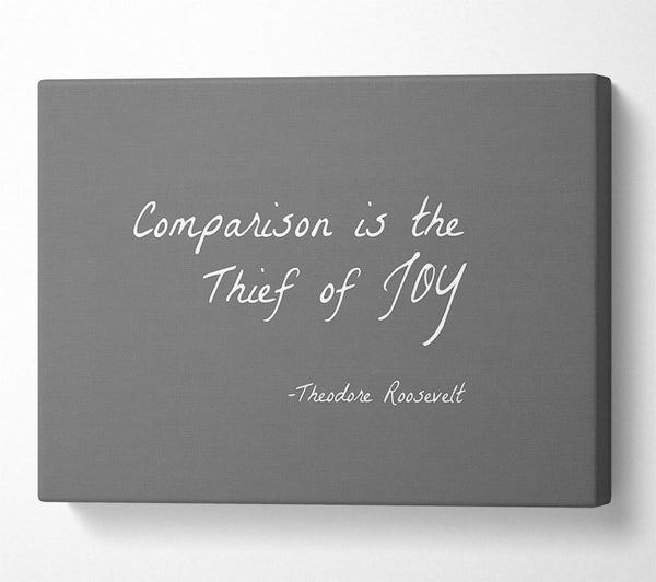 Theodore Roosevelt Comparison Is The Thief Of Joy Grey