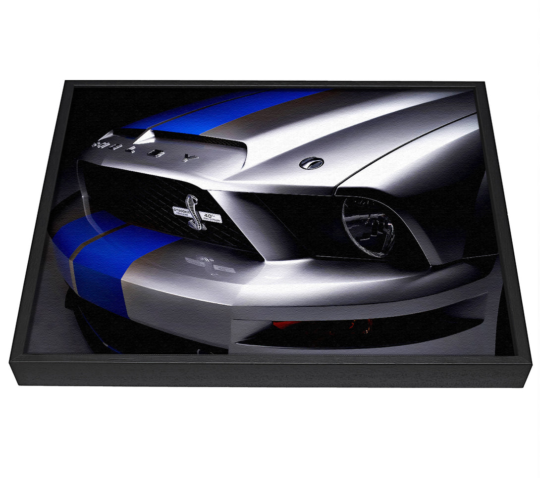 A picture of a Shelby Mustang Grill framed canvas print sold by Wallart-Direct.co.uk