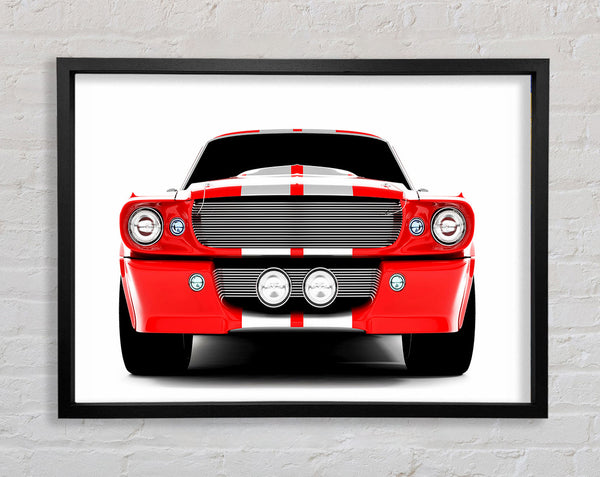 Mustang Red Front Grill