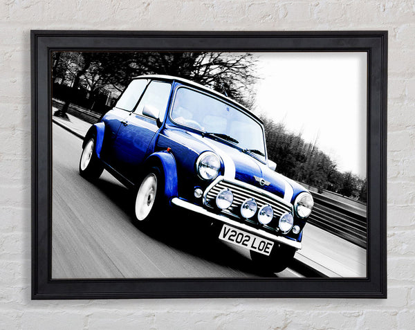 Mini Cooper Retro Blue