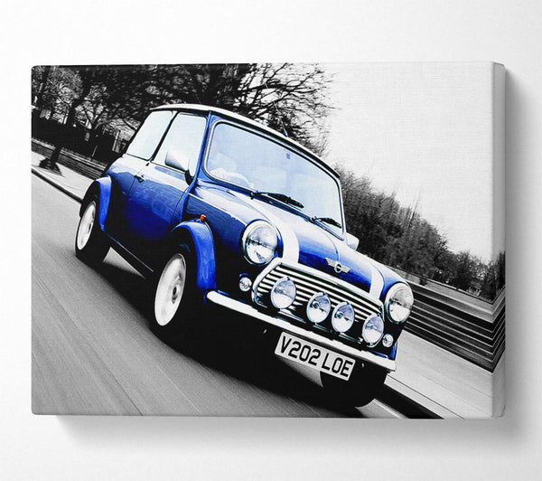 Mini Cooper Retro Blue