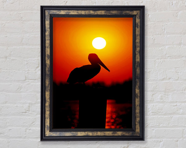 Bird At Sunset