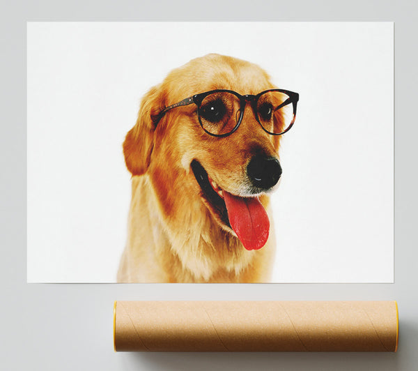 Golden Retriever Nerd