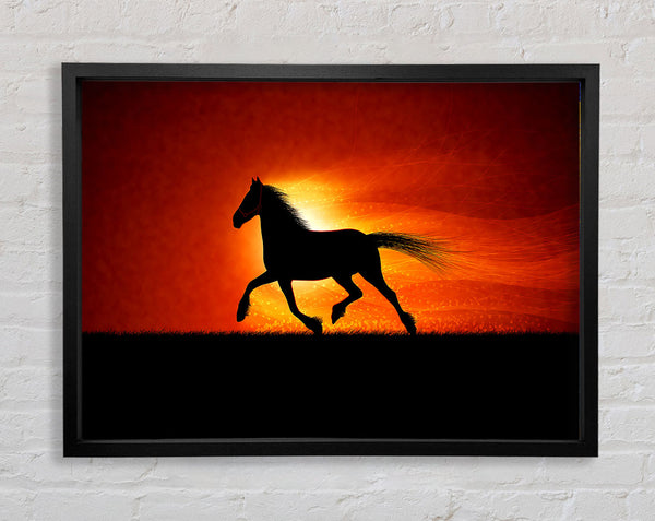 Running Horse Sunset Blaze