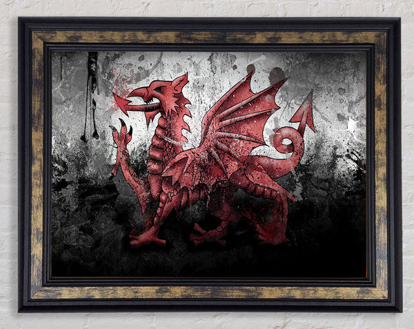 Welsh Dragon Grunge