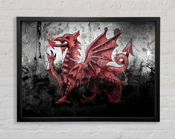 Welsh Dragon Grunge