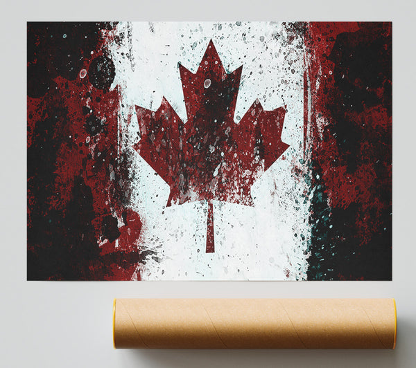 Canadian Grunge Flag