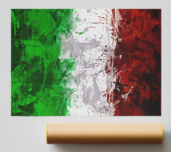 Grunge Flag Of Italy