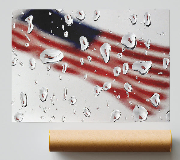 American Flag Droplet