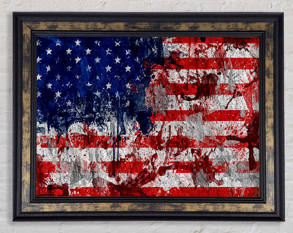 Usa American Flag Grunge