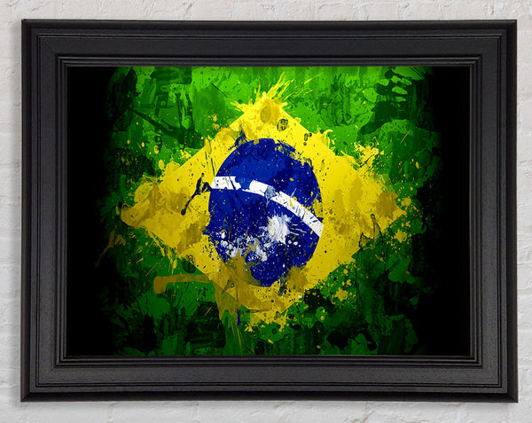 Brazilian Flag Grunge