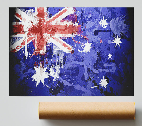 Australian Grunge National Flag