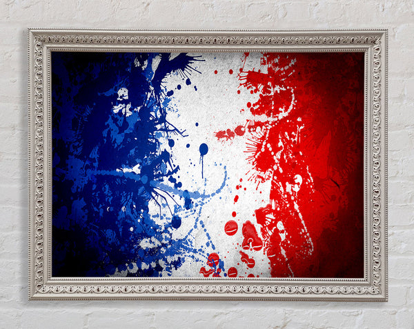 French Flag Grunge